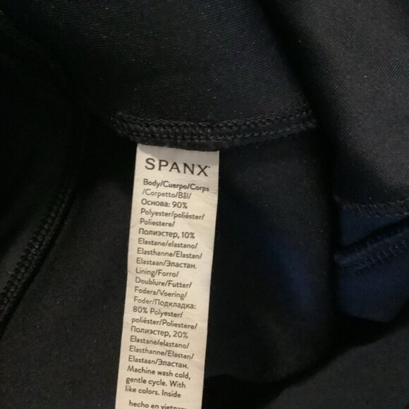 SPANX FAUX SUEDE NAVY LEGGINGS L - Picture 12 of 12